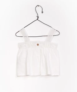 Play Up Jersey Tank Top - White