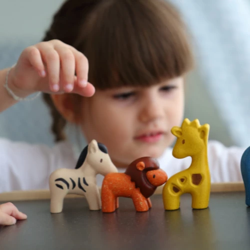 Plan Toys Wild Animals Set - PT 6128