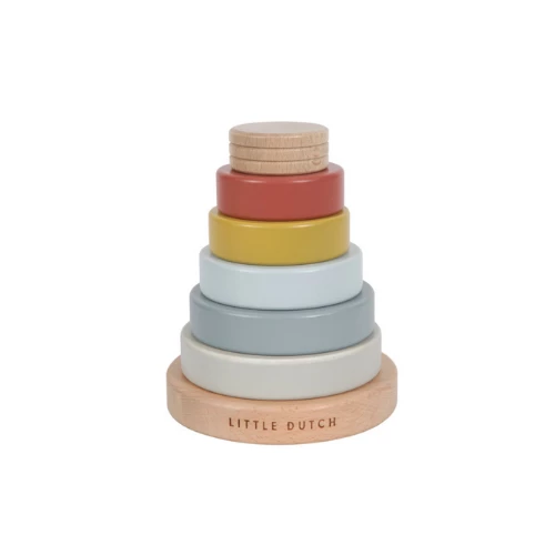 Little Dutch Stacking Rings Pure & Nature - LD PLAY