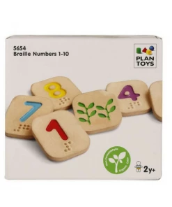 Plan Toys Braille Numbers 1-10 - PT 5654