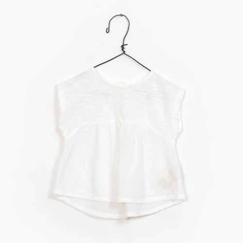 Play Up Mixed Tunic - White - PU SALE