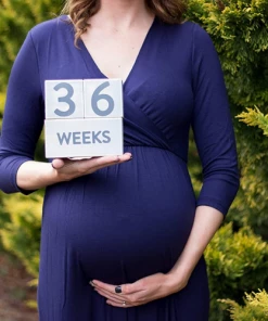 Pearhead Wooden Age Blocks - Grey MATERNITY & PARENTS