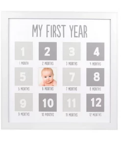 Pearhead First Year Photo Frame - White