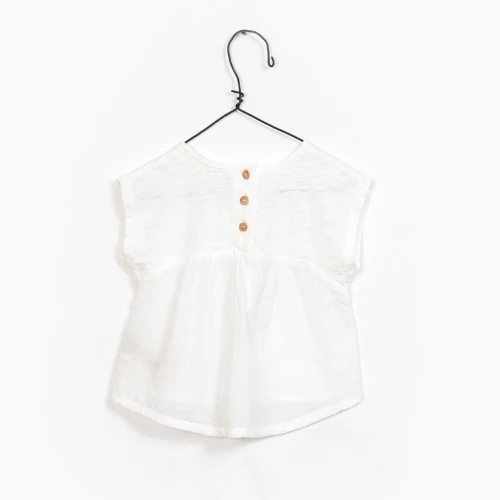 Play Up Mixed Tunic - White - PU SALE