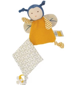 Doudou Et Compagnie POLLEN THE BEE BIO - PACIFIER HOLDER