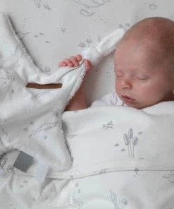 Little Dutch Cuddle Cloth Star - Ocean White SALE