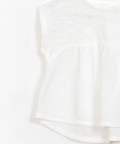 Play Up Mixed Tunic - White - PU SALE