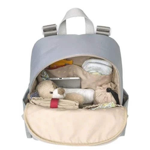 Babymel Backpack Gabby Vegan Leather - Grey ON THE MOVE