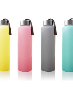 Everyday Baby Glass Water Bottle 400ml - Silicone Coated