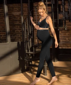 Cache Coeur MATERNITY & PARENTS Maternity Leggings - Illusion - Black