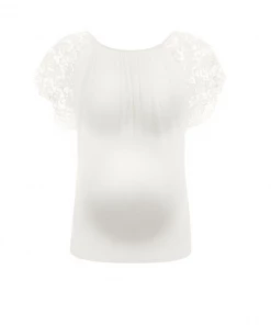 Cache Coeur Maternity T-shirt - Sofia - Pearl