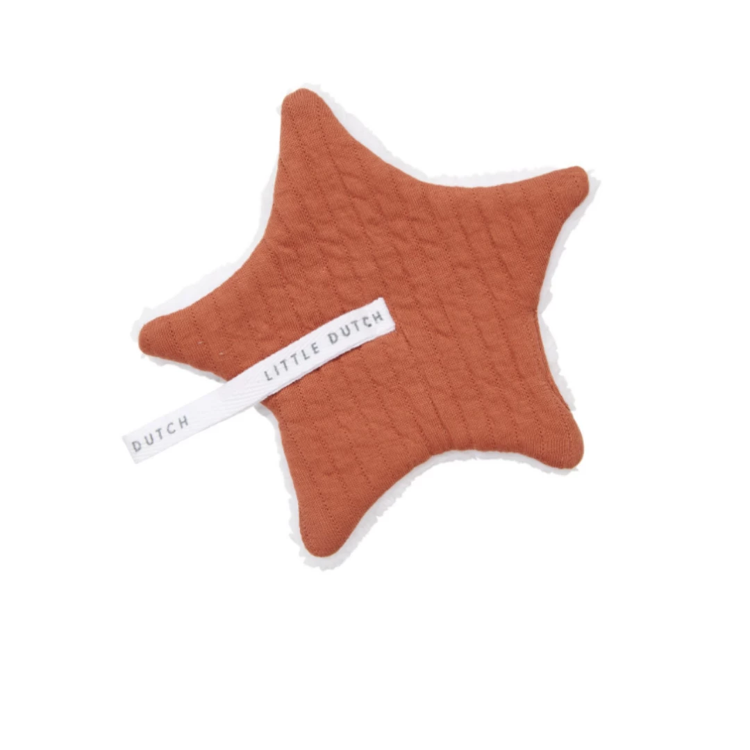 Little Dutch Baby Essentials Pacifier Cloth - Pure Rust