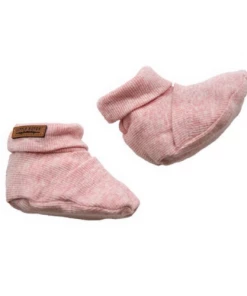 Little Dutch Baby Booties - Melange Pink