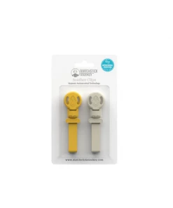 Doudou Et Compagnie LION & GIRAFFE DOUBLE SOOTHER CLIPS NEW IN