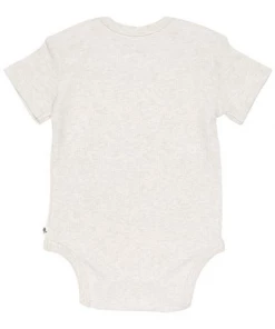 Little Dutch Bodysuit Short Sleeves Rib Sand