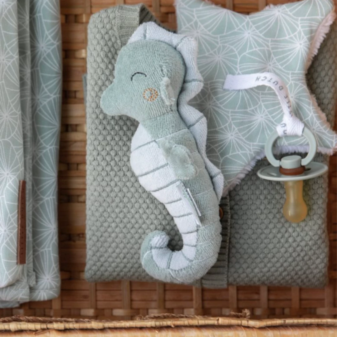 Little Dutch Baby Essentials Pacifier Cloth - Lily Leaves Mint