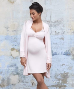 Cache Coeur Maternity And Nursing Nightdress - Serenity - Petal MATERNITY & PARENTS