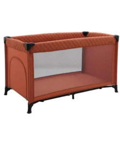 Little Dutch Travel Cot In Bag - Rust ON THE MOVE