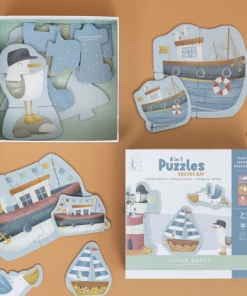 Little Dutch PLAY 6 In 1 Puzzles Sailors Bay