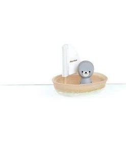 Plan Toys Sailing Boat Seal/Polar Bear/Penguin/Walrus - PT