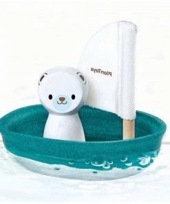 Plan Toys Sailing Boat Seal/Polar Bear/Penguin/Walrus - PT