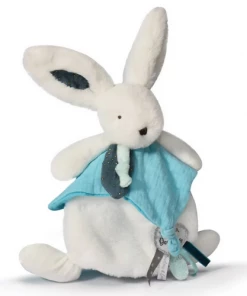 Doudou Et Compagnie HAPPY POP Rabbit Comforter - Blue