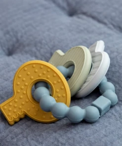 Little Dutch NEW IN Teething Toy Kychain Blue