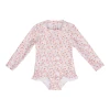 Little Dutch Bathsuit Long Sleeves Ruffles Summer Flowers