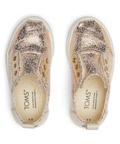Toms Tiny Cordones Sneaker Gold