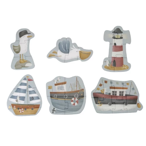 Little Dutch PLAY 6 In 1 Puzzles Sailors Bay