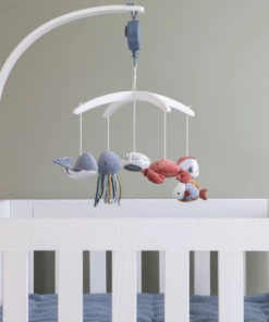 Little Dutch Wooden Music Mobile - White Ocean Blue - LD4855