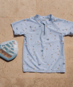Little Dutch Swim T-shirt Sailors Bay Blue NEW IN