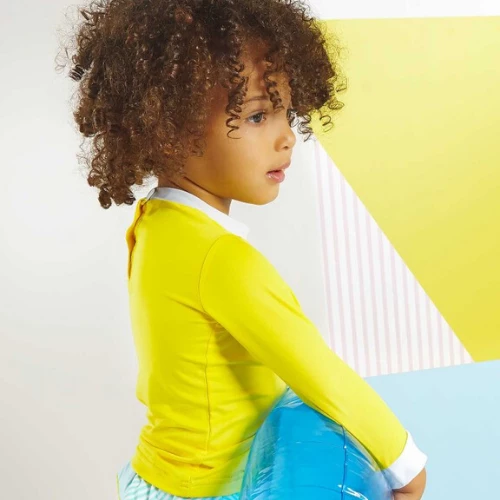 Ki Et La Swimming Top Anti-UV - Yellow SUMMER TIME