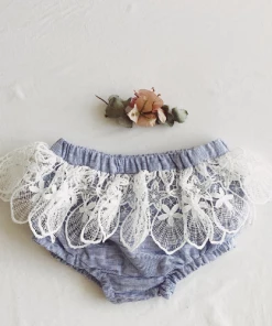 Gaia & Nina WEAR Boho Bloomers In Striped French Riviera Blue And White