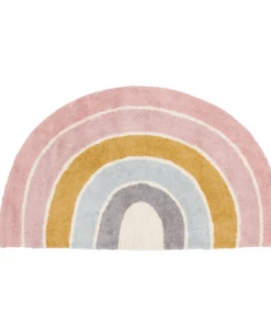 Little Dutch HOME Rug Rainbow Shape - Pink 80x130cm