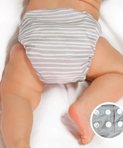 La Petite Ourse Re-Usable Nappies Pocket Nappy - Lines