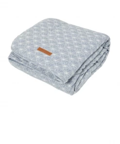 Little Dutch Bassinet Blanket - Lily Leaves Blue