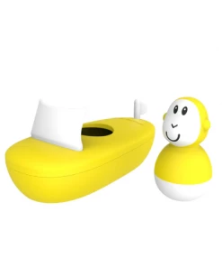 Matchstick Monkey Bathtime Boat Set Yellow NEW IN