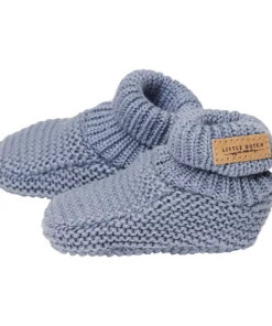 Little Dutch Knitted Baby Booties Blue Baby Essentials