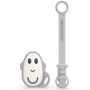 Doudou Et Compagnie COOL GREY FLAT FACE TEETHER & SOOTHER CLIP SET NEW IN