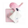 Doudou Et Compagnie Whale With Blanket - Pink - DC3651 SALE