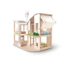Plan Toys PLAY Green Dollhouse With Furniture - PT 7156