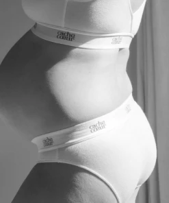 Cache Coeur MATERNITY & PARENTS Maternity Brief Life White