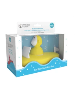 Matchstick Monkey Bathtime Boat Set Yellow NEW IN