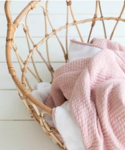 Little Dutch Bassinet Blanket - Pure Pink