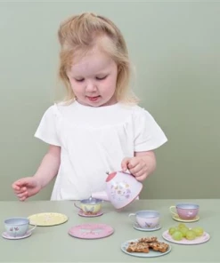 Little Dutch Tin Tea Set Flowers & Butterflies NEW IN
