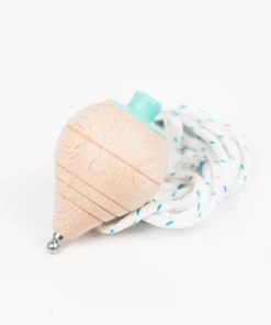Me & Mine PLAY Wooden Spinning Top Available In Various Colours