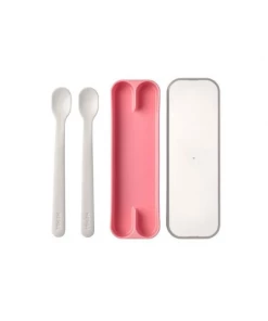 Mepal Mio Set Baby Spoons - Deep Pink, 2pcs.