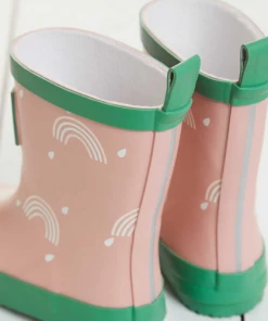 Grass & Air Little Kids Colour Revealing Rainbow Pink Wellies SALE