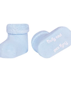 Condor Baby CND Terry Booties With Folded Cuff - Baby Blue WEAR